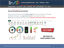 Tablet Screenshot of exceldashboardschool.com